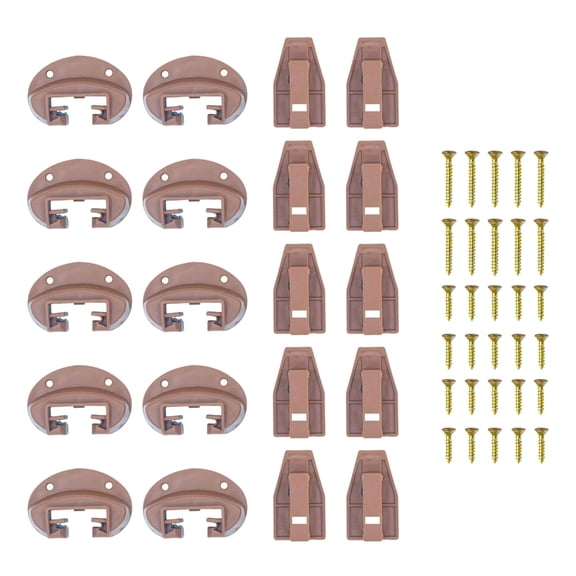 10Pcs Cabinet Drawer Track Upgrades Enhances Durability Plastic Slides