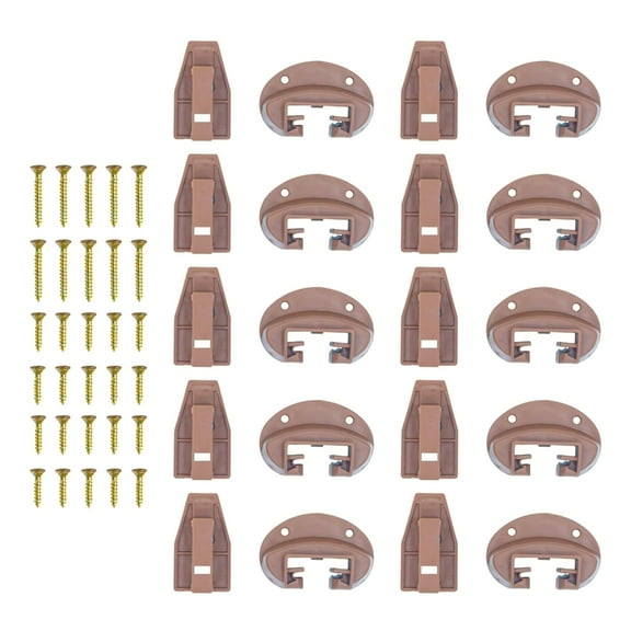 10Pcs Cabinet Drawer Track Upgrades Enhances Durability Plastic Slides