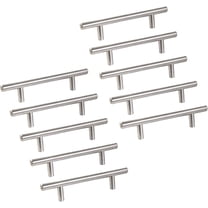 10Pcs Cabinet Pulls,5.9In Long Silver Kitchen Cabinet Handles,Stainless Steel Modern Silver Kitchen Cabinet Pull for Cupboard