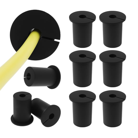 10Pcs Cable Grommet Kit Silicone Wall Bushing Grommet Portable Wall Hole Cable Routing Kit Easy to Install for Protecting Cord