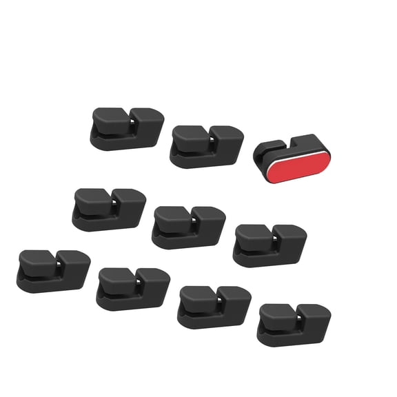 10Pcs Cable Organizers Management Wire Holder Flexible USB Cable Winder Tidy Silicone Clip For Keyboard Earphone
