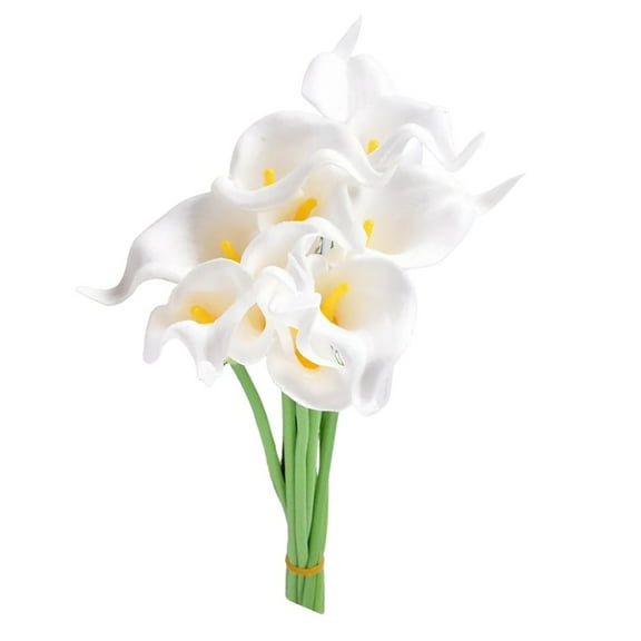 10Pcs Calla Lily Artificial Flowers For Stunning And Elegant Displays 34Cm