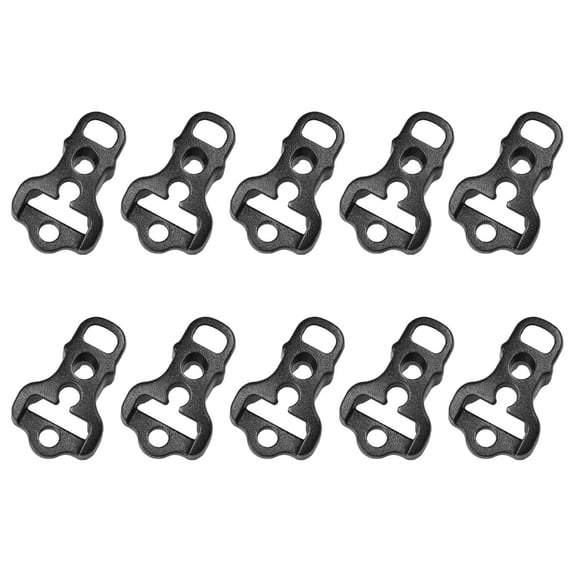 10Pcs Camping Nonslip Rope Buckles Stopper Hiking Accessory Tent Rope Fastener Adjustable Guy Rope Runners Tensioners