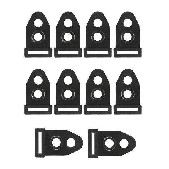 10Pcs Camping Tent Hook Guy Line Fasteners Set, Plastic Camping Tent Feet Holder Buckle Camping Tent Poles Converter