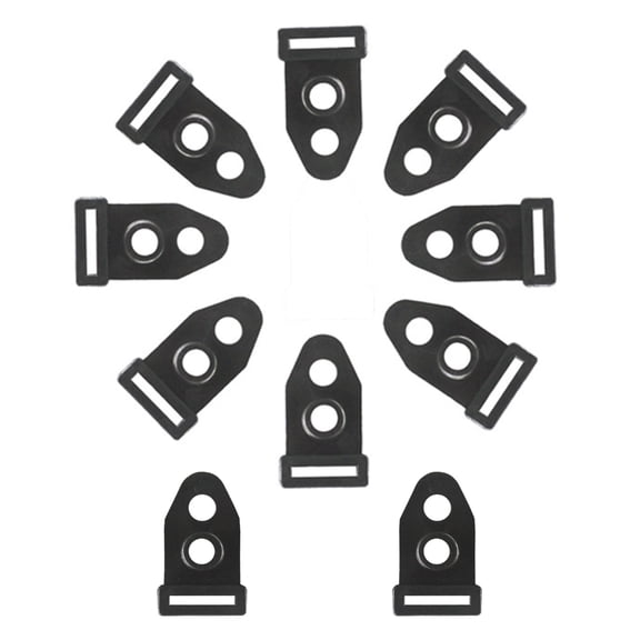 10Pcs Camping Tent Poles Converter, Camping Tent Feet Holder Buckle, Camping Tent Hook Guy Line Fasteners Set