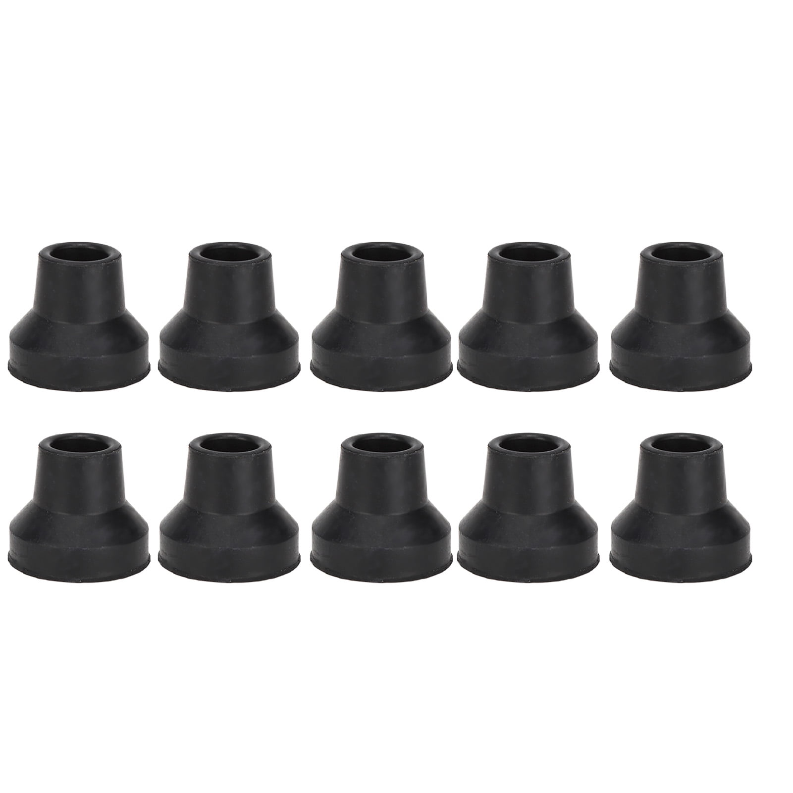10Pcs Cane Tips Rubber Skid Resistance Wearproof Walking Crutch Tips