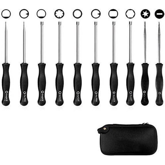 10Pcs Carburetor Adjustment Tool Kit With Carrying Case, Common 2-Stroke Carburetor Engine Adjustment Tool
