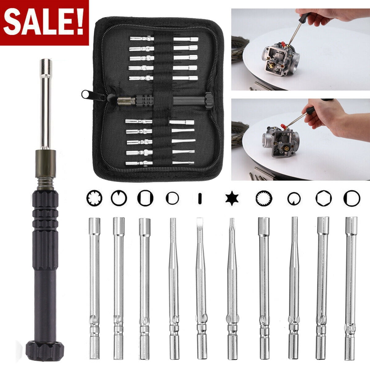 10Pcs Carburetor Adjustment Tool Screwdriver Kit for Common 2 Cycle ...