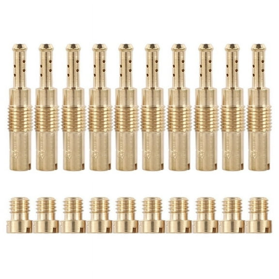 10Pcs Carburetor Main Jet Kit & 10Pcs Slow/Pilot Jet for PWK CVK PWM KSR Motorcycle Ca y1846