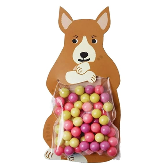 10Pcs Cartoon Food Packaging Bags! xqxayjr 10 Pack Food Card Baking Packaging Bags, Cartoon Animal Cute Reusable Plastic Treat Bags for Candy Cookies Chocolates and Party Favors, DIY Gift Bags for