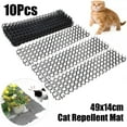 10Pcs Cat Scat Mats Spike AntiCat Pest Deterrent Garden Repellent
