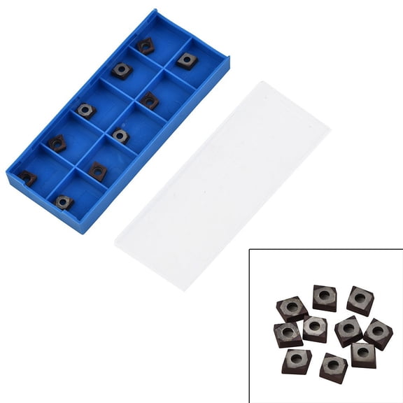 10Pcs Ccmt060204 Carbide Inserts For Lathe Turning Tool Holder For Machining Steel Cast Iron Soft Stainless Steel Aluminum Wire