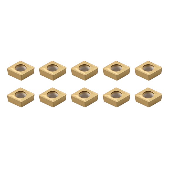10Pcs Ccmt060204 Inserts Ccmt 21.51 Us735 Cnc Carbide Inserts Metalworking Tool Set For Semi-Finishing/Finishing Smile Home