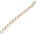 thumbnail image 1 of 10Pcs Chains Extender 304 Stainless Steel Dapped Curb Chain Removable Chain Extension Golden Tails Chain DIY Jewelry Making for Necklace Bracelet Anklet Key Chain, 1 of 2