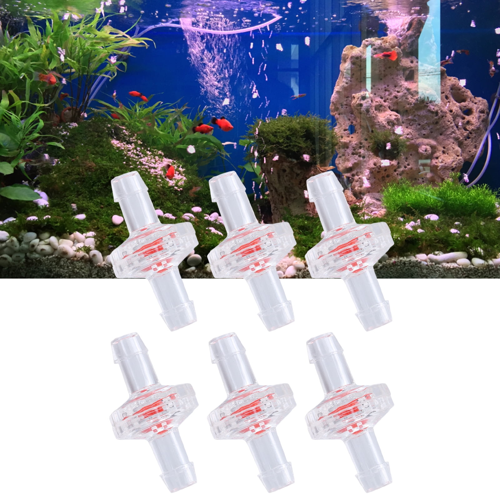 10Pcs Check Valve 1 Way PP Plastic Non Return Valve Hose Water Stop