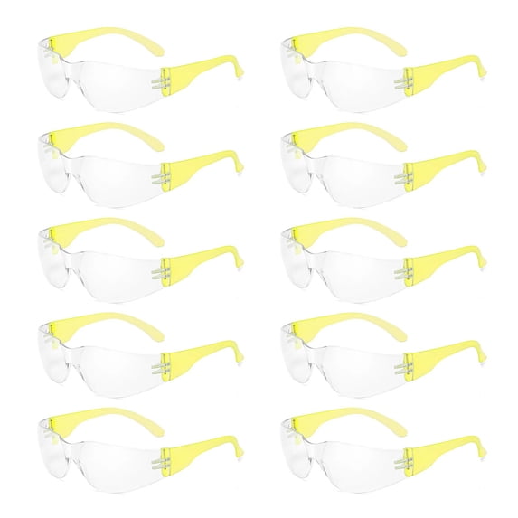 10Pcs Children Safety Goggles Kids Protective Safety Glasses Laboratory Eye Protections Spectacle Eyewears for Boys Girls