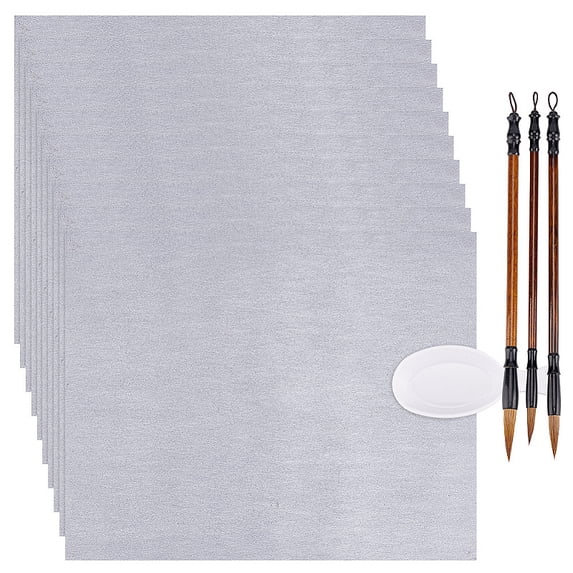 10Pcs Chinese Calligraphy Brush Water Writing Magic Cloth with 1Pc ...