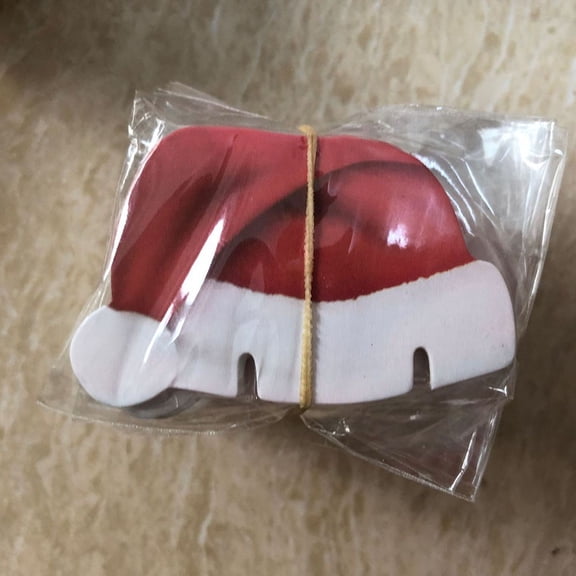 10Pcs Christmas Cup Card Santa Hat Elk Berry Snowman Shaped Wine Glass Cute Decor Ornaments Christmas Party Home Decor Supplies