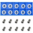 thumbnail image 1 of 10Pcs Ci3 R1 12Mm Round Carbide Inserts Indexable For Woodworking Turning Tools, 1 of 8