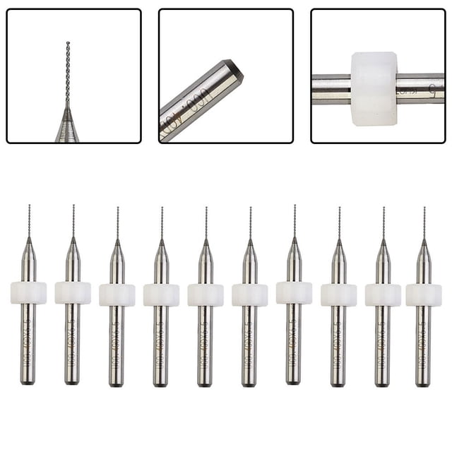 10Pcs Circuit Board Pcb Drill Bits Kit Carbide Tungsten Steel Drill Bit
