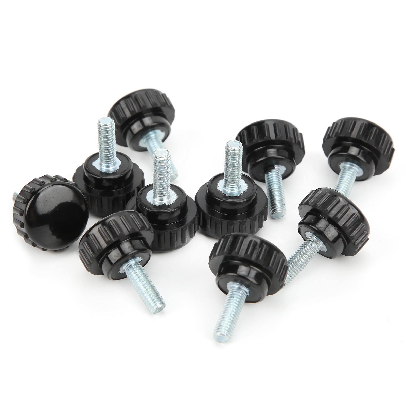 10Pcs Clamping Knob Jig Bolt Lathe Hand Grip Twist Nut Straight Thread