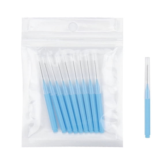 10Pcs Cleaner Interdental Brush Dental Floss Brushes Braces Light Tooth Picks Flossers Picks Eyelash Brush Beauty Tool Brush