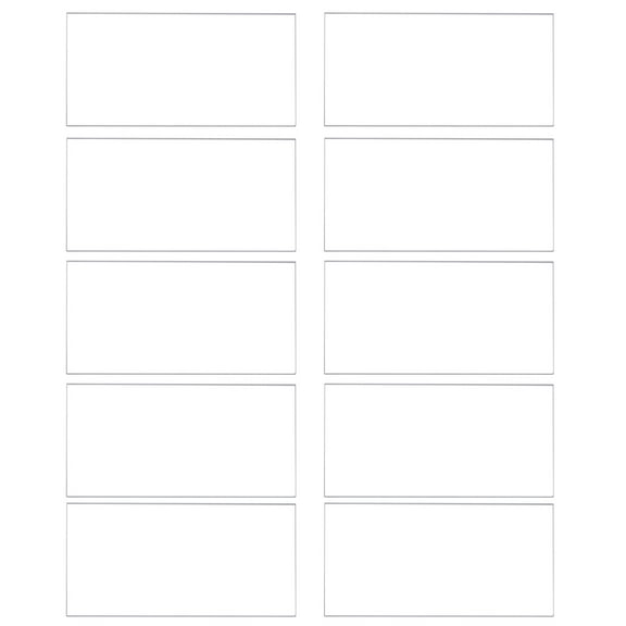 10Pcs Clear Acrylic Place Cards for Table Setting Rectangle Acrylic Blanks Name Cards 3.5" x 2"