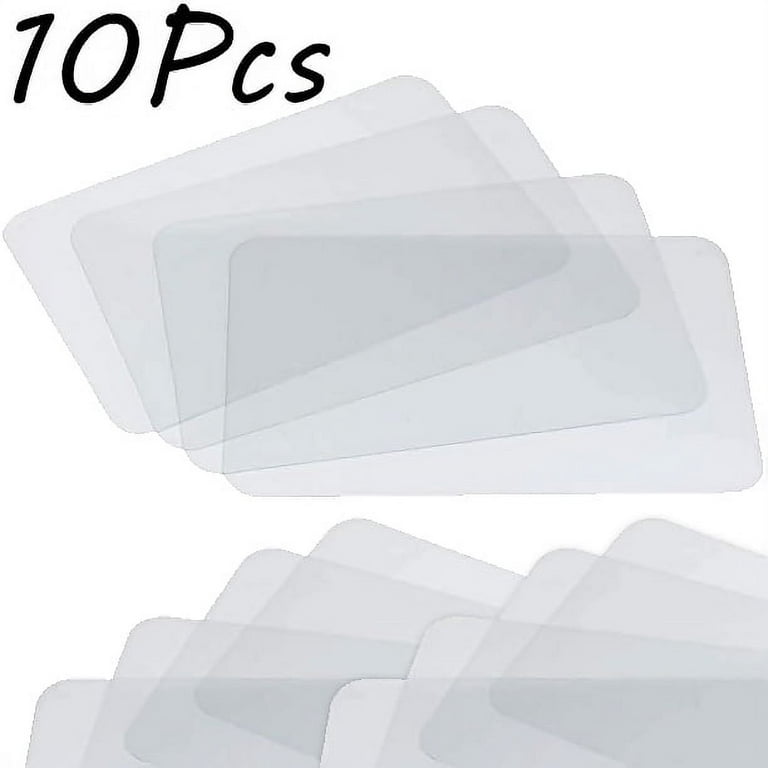 10pcs Clear Placemat - Washable Dining or Kitchen Table Mat - Plastic - Heat Resistant Table Mats Easy to Clean