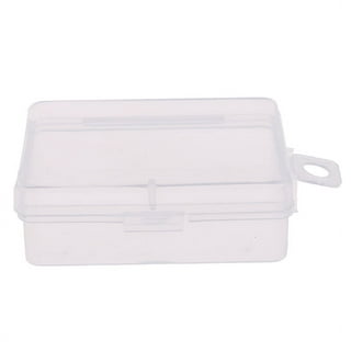 12 Pcs Mini Plastic Storage Containers Box with Lid, Clear Rectangle Box  for Collecting Small Items, Beads, Game Pieces, Business Cards, Crafts  Accessories 