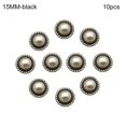 thumbnail image 1 of 10Pcs Clothing Accessories DIY Sewing Button Pearl Clothing Buttons Sewing Accessories Shirt Buttons Shiny Rhinestone BLACK 15MM 10PCS, 1 of 8