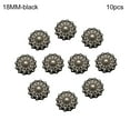 thumbnail image 1 of 10Pcs Clothing Accessories Sewing Button Needlework Shirt Buttons Sewing Accessories Pearl Clothing Buttons Shiny Rhinestone BLACK 18MM 10PCS, 1 of 8