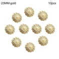 thumbnail image 1 of 10Pcs Clothing Accessories Sewing Button Needlework Shirt Buttons Sewing Accessories Pearl Clothing Buttons Shiny Rhinestone GOLD 23MM 10PCS, 1 of 8