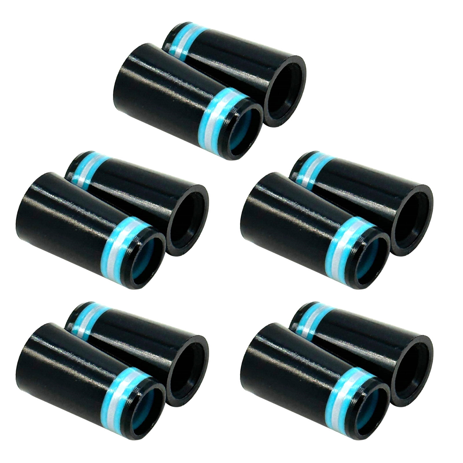 10Pcs Collared Rubber Ferrules for Golfs Iron with Rings, Golfs Iron ...