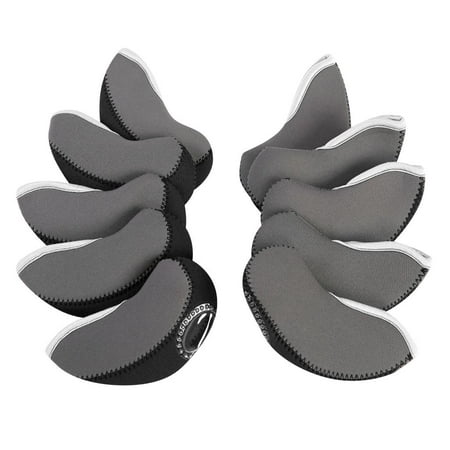 10Pcs - Colors Neoprene Golf Club Iron Head Cover Headcovers