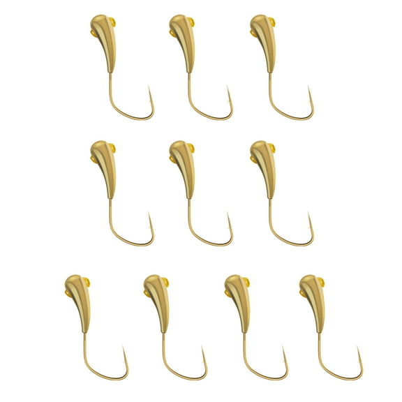 10Pcs Copper Head Pilgrim Hooks 45 Degree Angled Wolf Tooth Design Great Hardness High Pressure Flattened Fishing Hooks-I