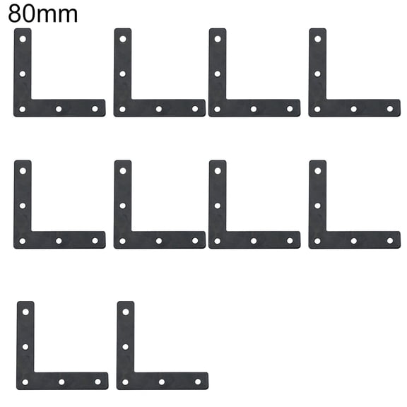 10Pcs Corner Braces Waterproof High Strength Multipurpose T/L Shaped Flat Joint Angle Brackets for Closet Cabinet Windows