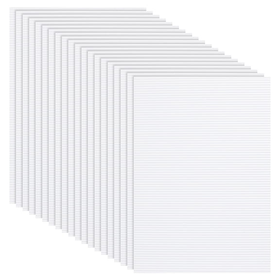 10Pcs Corrugated Cardboard Sheets Pads for DIY Crafts Model Building Rectangle White 298x210x1.5mm for DIY