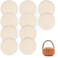 thumbnail image 1 of 10Pcs Crochet Basket Base, 10" Wooden Basket Bottoms for Crochet Bases Circle Shape Crochets Baskets Kit Blank Crochets Knitting Baskets Wood Base Shaper for DIY Craft Weaving Making Supplies, 1 of 7
