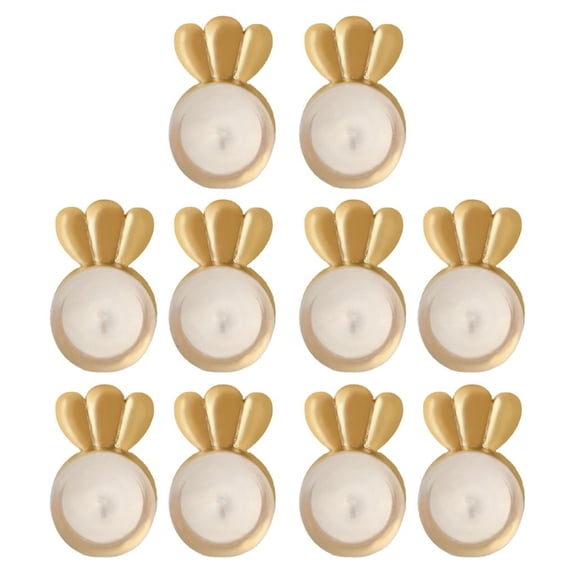 10Pcs Crowns Earring Stoppers Backings Practical Earrings Backs for Drooping Ears Adjustable Secure Earring Lifter