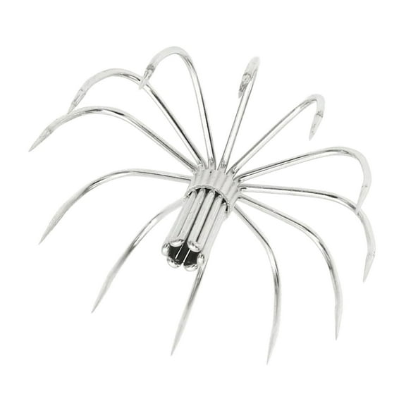 10Pcs Stainsless Steels Squid Hook Sea Fishing Fishes Hook Squid jigging Fishing Baits Hook Barbed Umbrellas Fishing Hook
