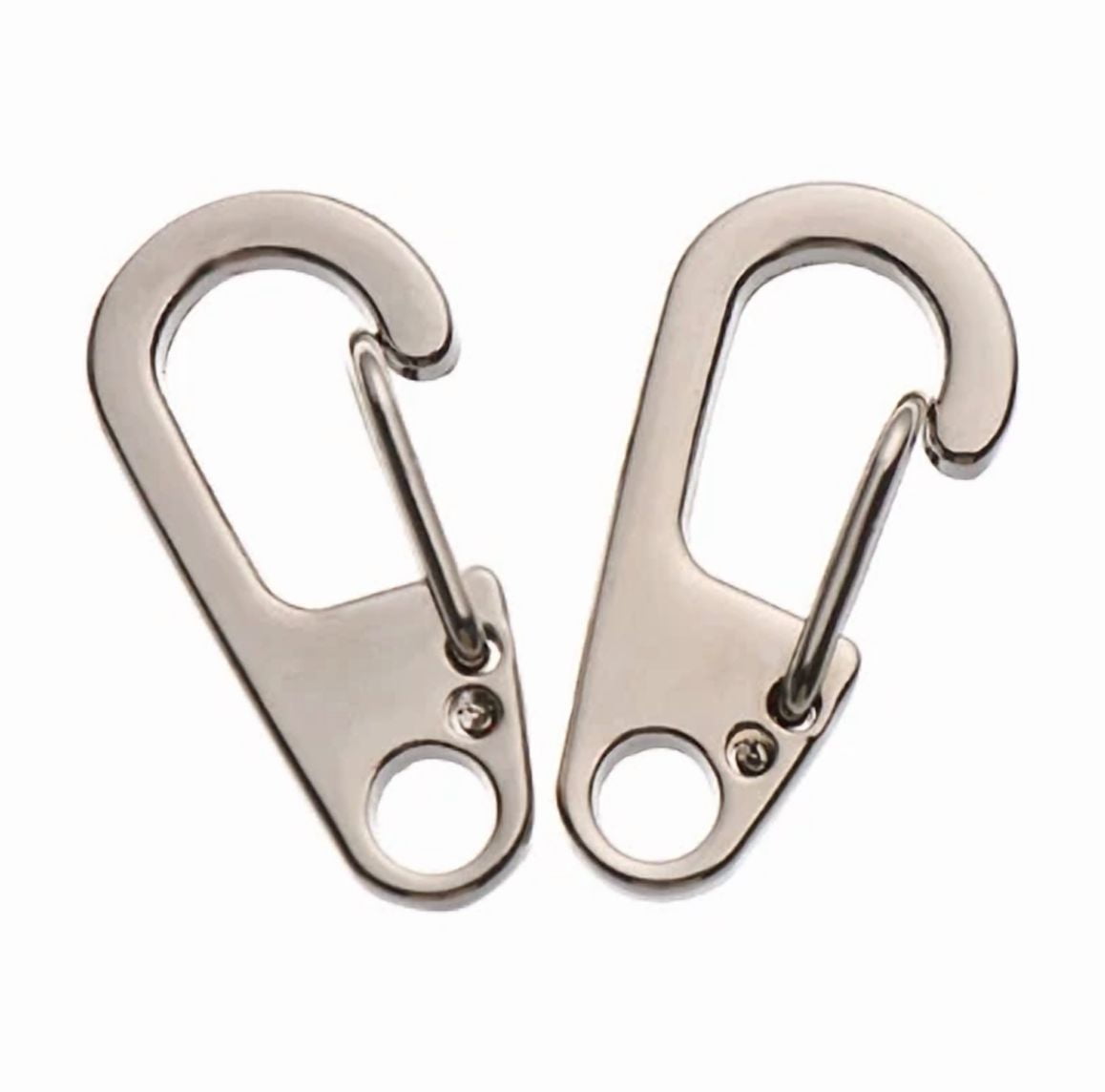 10Pcs D Carabiner D-Ring Key Chain Spring Clips Mini Aluminium Alloy Hang Buckle