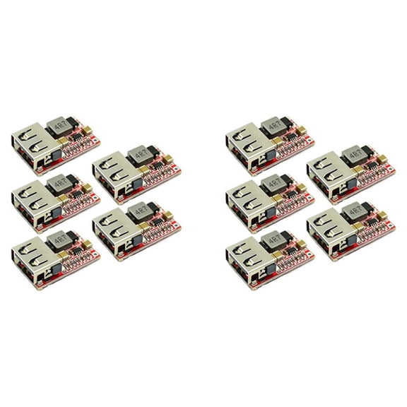 10Pcs DC-DC Buck Converter Car USB Charger Module 6-24V 12V 24V to 5V 3A Voltage Regulator Supply Module