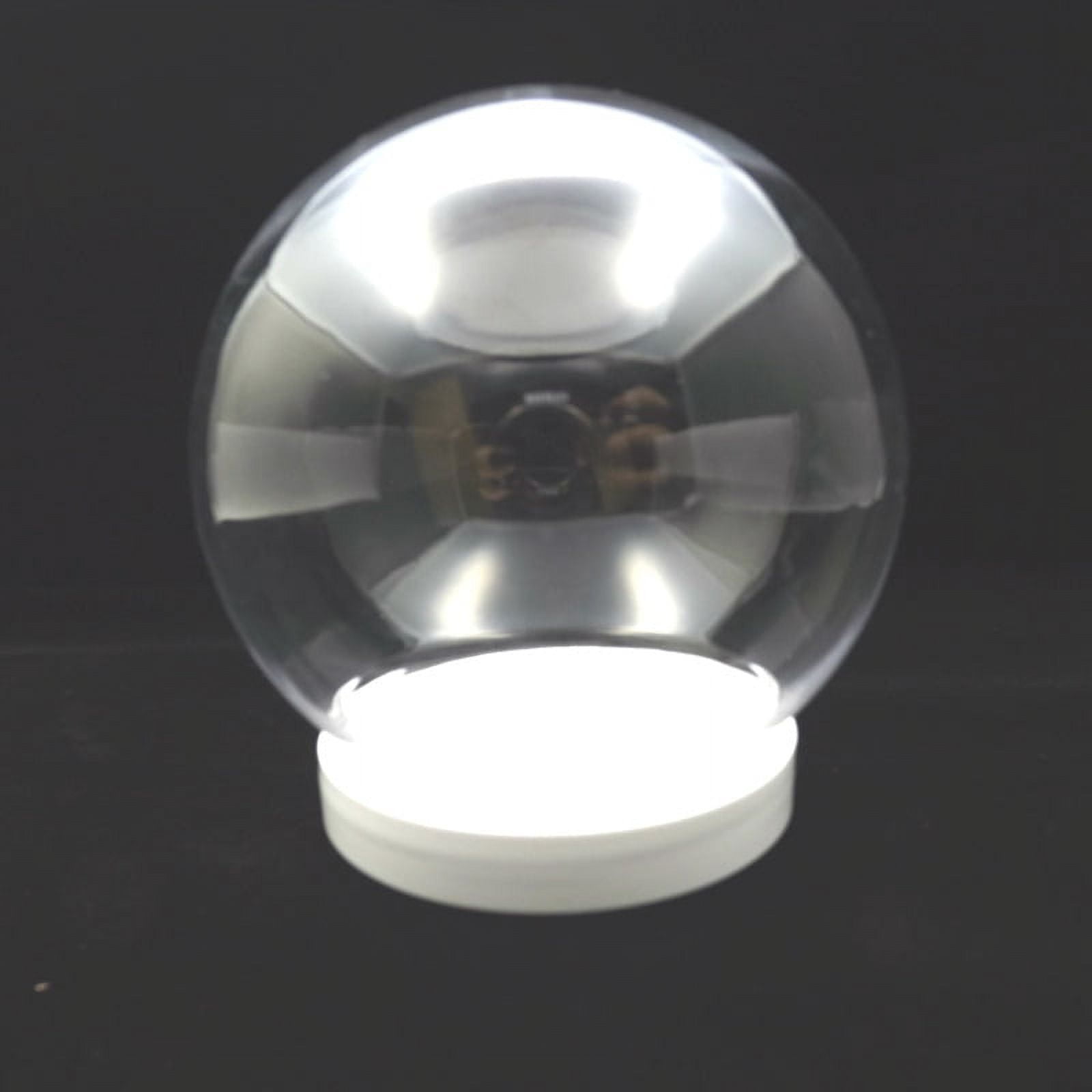 10Pcs DIY Snow Globe Water Globe Christmas Clear Plastic Snow Globe for