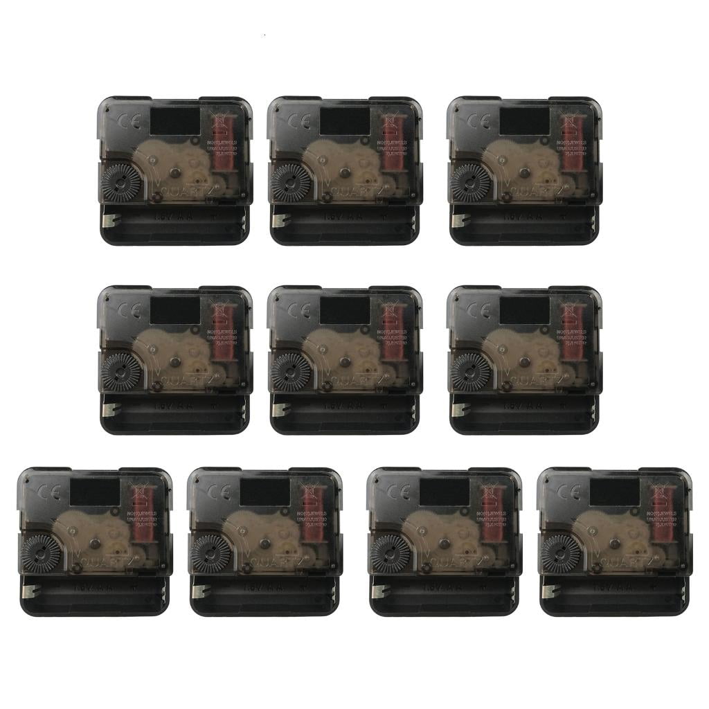 10Pcs DIY Wall Clock Quartzs Movement Battery Operated Clock Repair Replacement