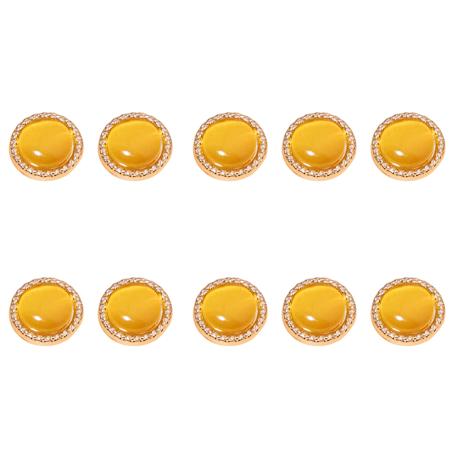 10Pcs Dazzling Alloy Buttons Multipurpose Sewing Buttons For Garments ...