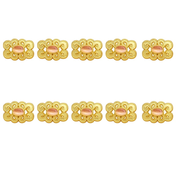 10Pcs Dazzling Alloy Buttons Multipurpose Sewing Buttons For Garments Jackets Coat Shirt Clothing Dressmaking Decoration