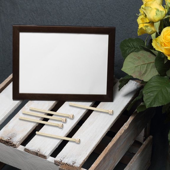 10Pcs Desktop Display Support Plated Silver Photo Frame Back Bracket for Versatile Frame Holding