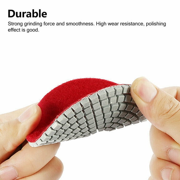 Oecoator 10-Piece 4 Inch Polishing Pads Kit for Wet and Dry Use on Granite, Marble, Concrete, Stone Grinding Discs Set