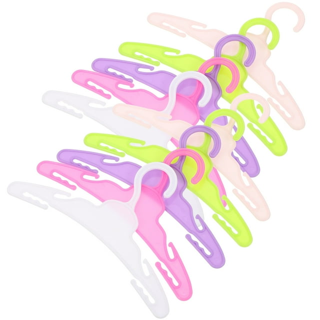 10Pcs Doll Hangers Doll Coats Hangers Doll Clothes Hanger Small Iron