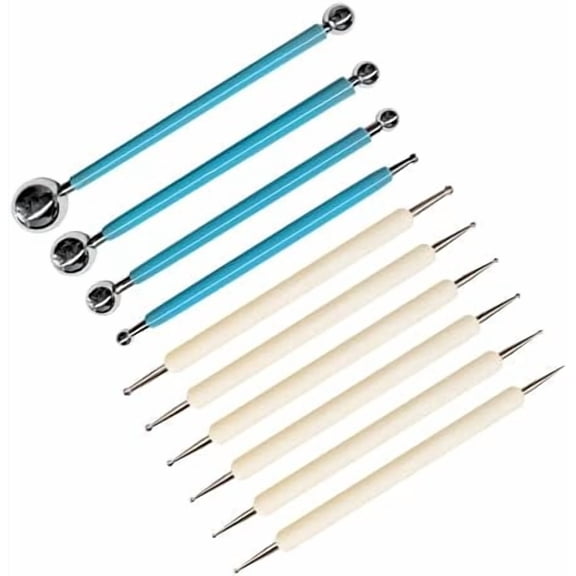 10Pcs Dotting Tools, Ball End Dot Art Tools for Rock Painting, Pottery Clay Modeling Embossing Art Mandala$$